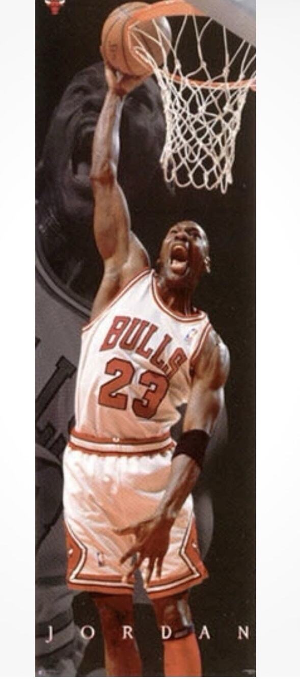 Sealed Rolled Michael Jordan DOOR-SIZED 1997 Chicago Bulls Costacos POSTER 8364